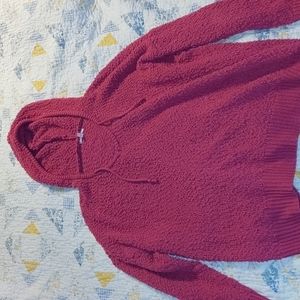 Pink hooded sweater Maurice's 3X